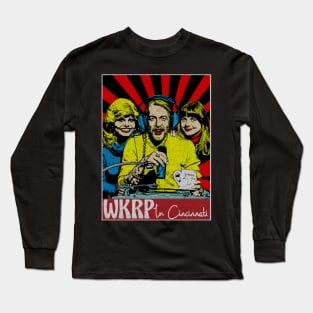 WKRP In Cincinnati Pop Art Fan Art Long Sleeve T-Shirt